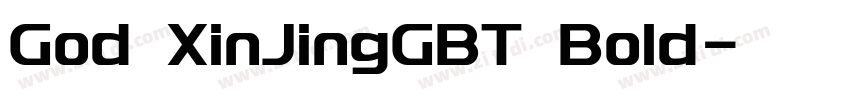 God XinJingGBT Bold字体转换